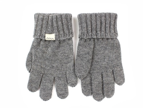 MarMar Aske knitted mittens grey merino wool/cotton
